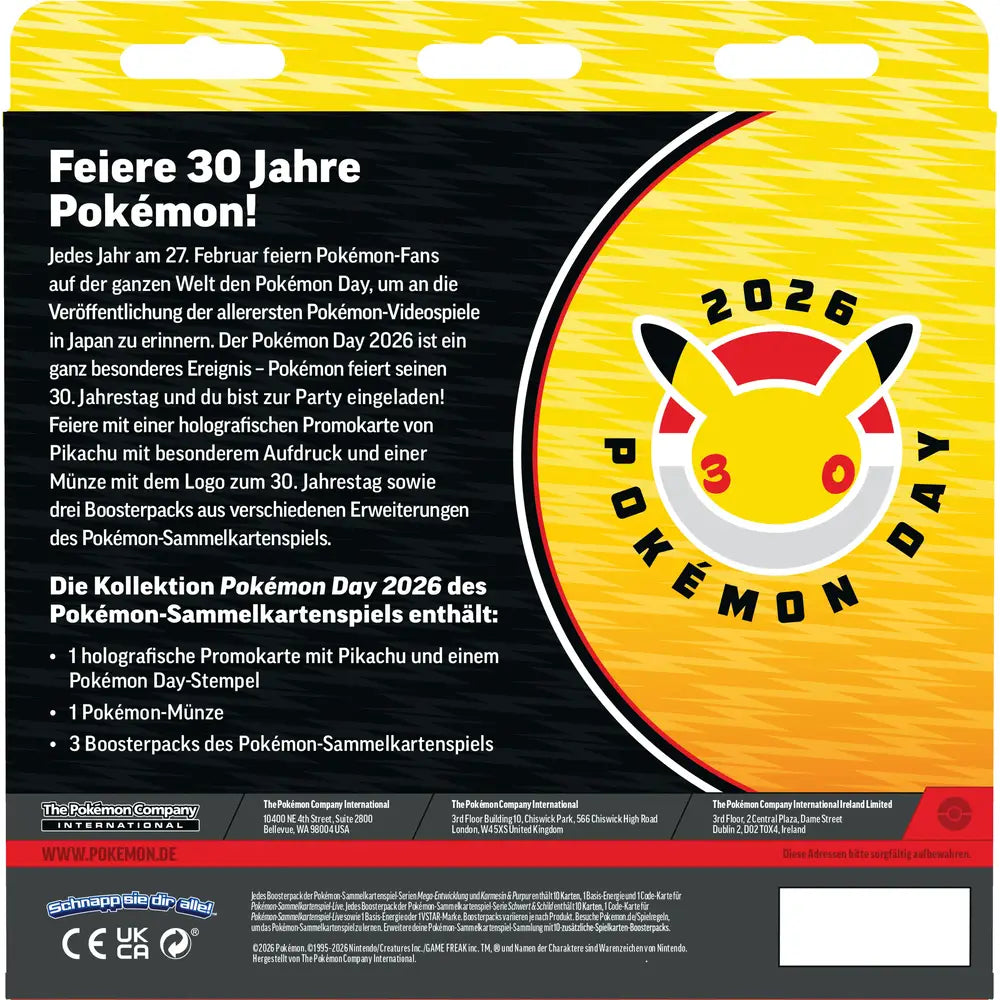 Pokémon Day 2026 Kollektion (DE)